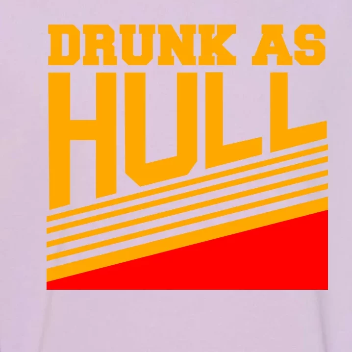 Drunk As Hull Logo Garment-Dyed Sweatshirt