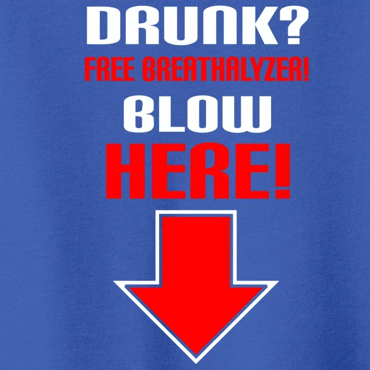 Drunk Free Breathalyzer Toddler T-Shirt