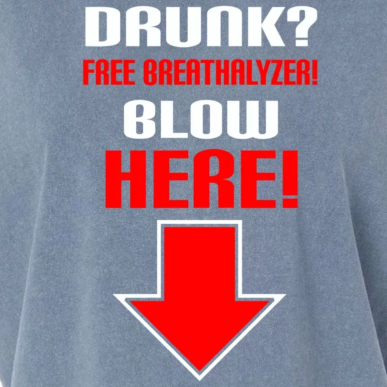 Drunk Free Breathalyzer Garment-Dyed Women's Muscle Tee