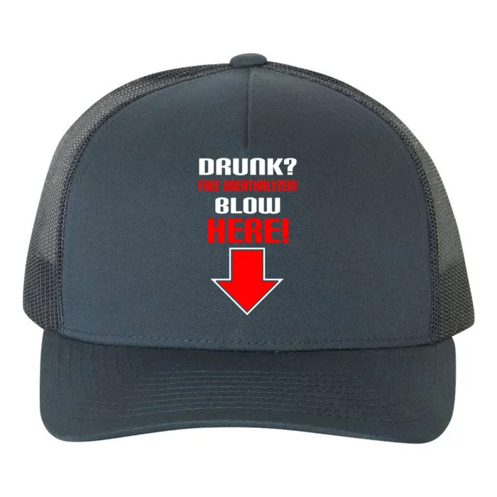 Drunk Free Breathalyzer Yupoong Adult 5-Panel Trucker Hat