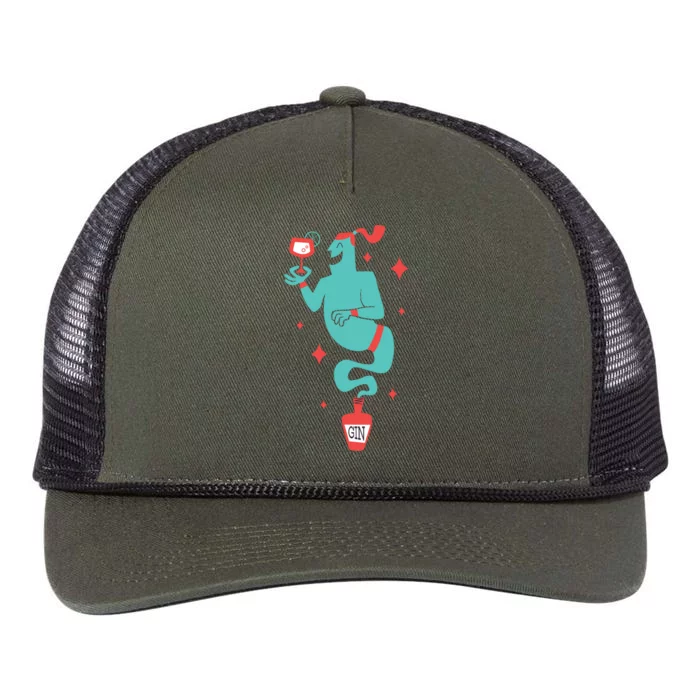 Drunk Genie Retro Rope Trucker Hat Cap