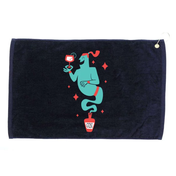 Drunk Genie Grommeted Golf Towel