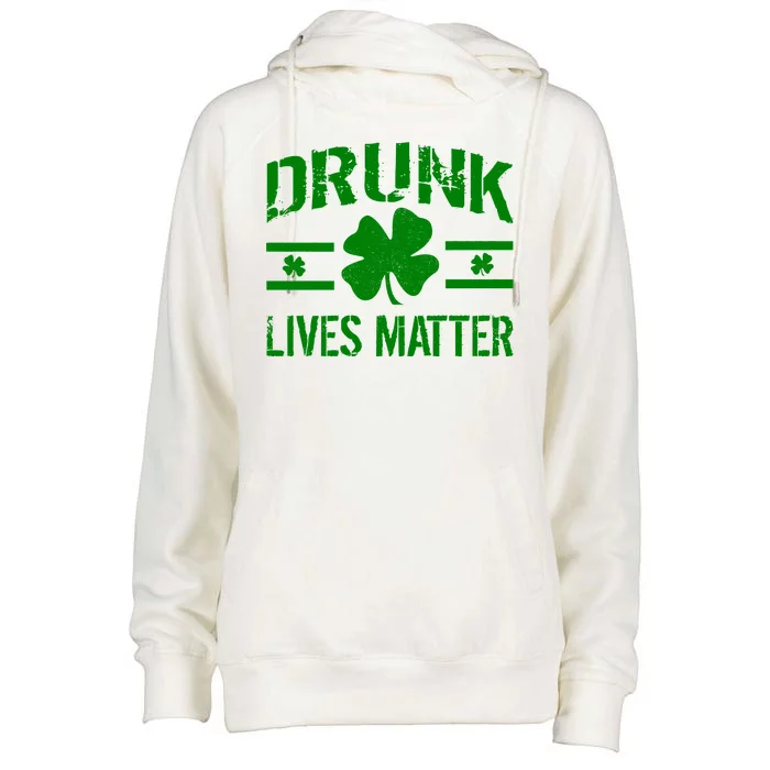 Drunk Lives Matter Womens Funnel Neck Pullover Hood