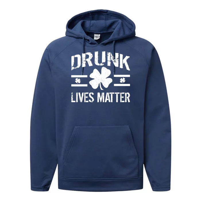 Drunk Lives Matter Performance Fleece Hoodie