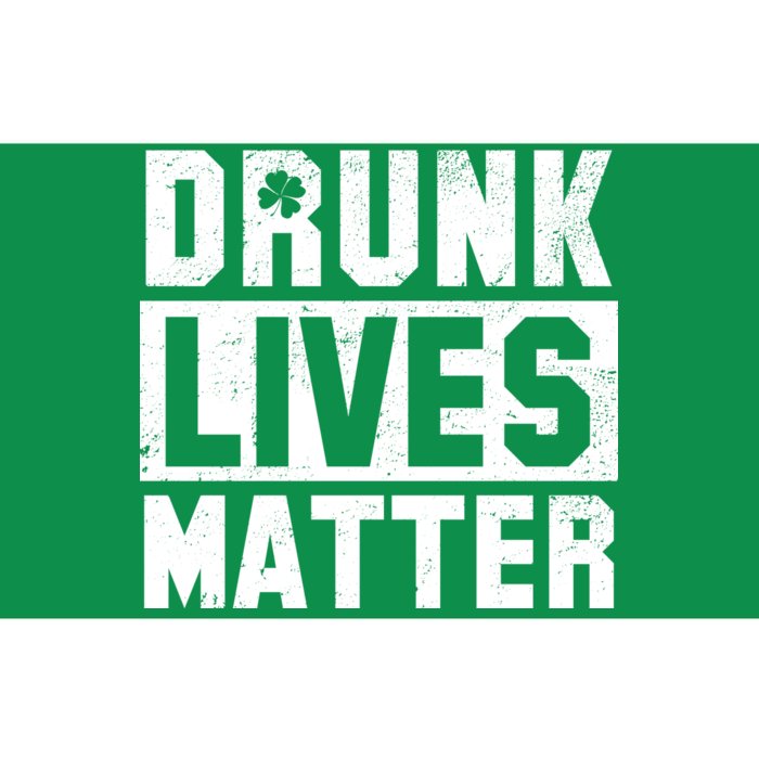 Drunk Lives Matter Vintage Irish Clover Bumper Sticker