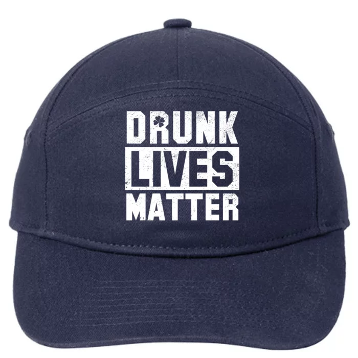 Drunk Lives Matter Vintage Irish Clover 7-Panel Snapback Hat