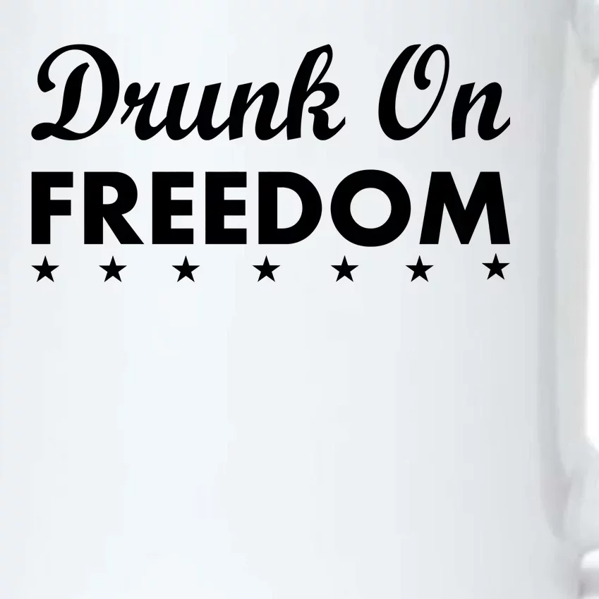 Drunk On Freedom Black Color Changing Mug