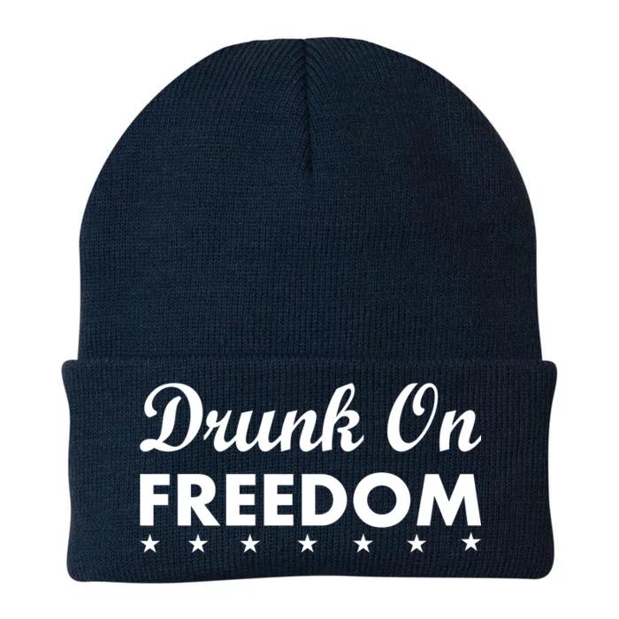 Drunk On Freedom Knit Cap Winter Beanie