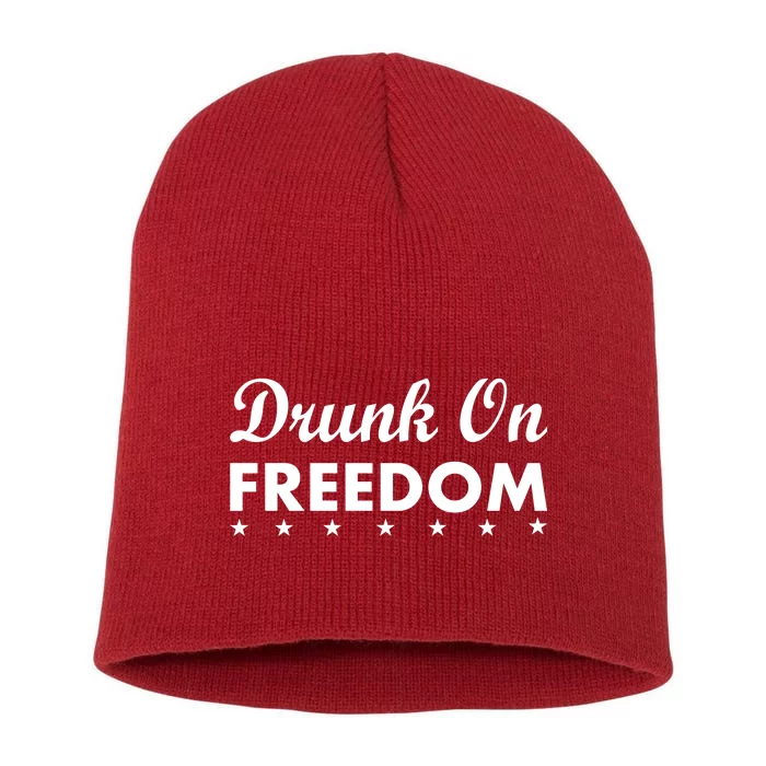 Drunk On Freedom Short Acrylic Beanie