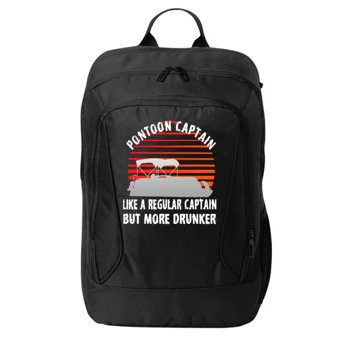 Drunk Pontoon Captain Funny City Backpack