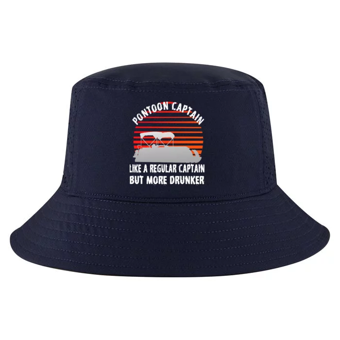 Drunk Pontoon Captain Funny Cool Comfort Performance Bucket Hat