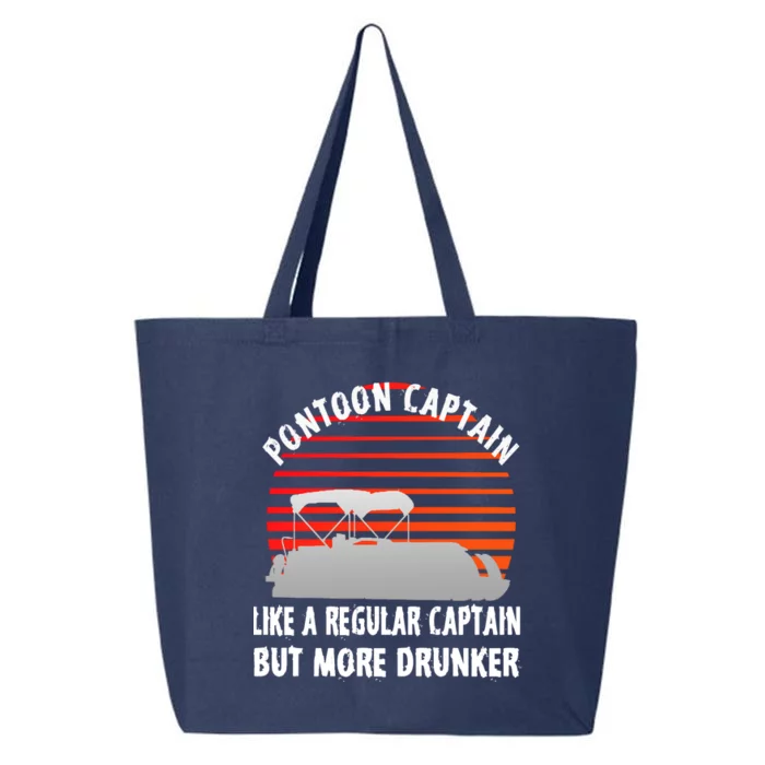 Drunk Pontoon Captain Funny 25L Jumbo Tote