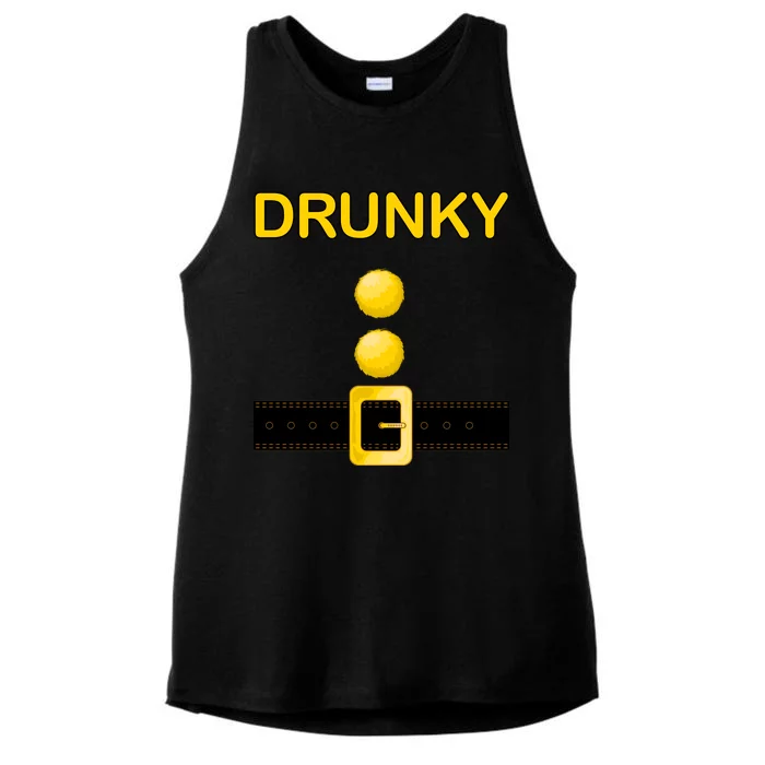 Drunky Dwarf Costume Ladies Tri-Blend Wicking Tank