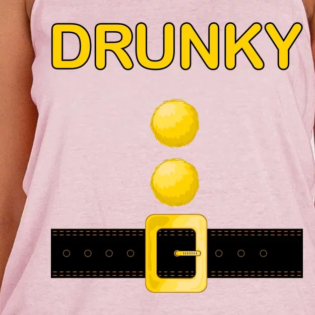 Drunky Dwarf Costume Women's Knotted Racerback Tank