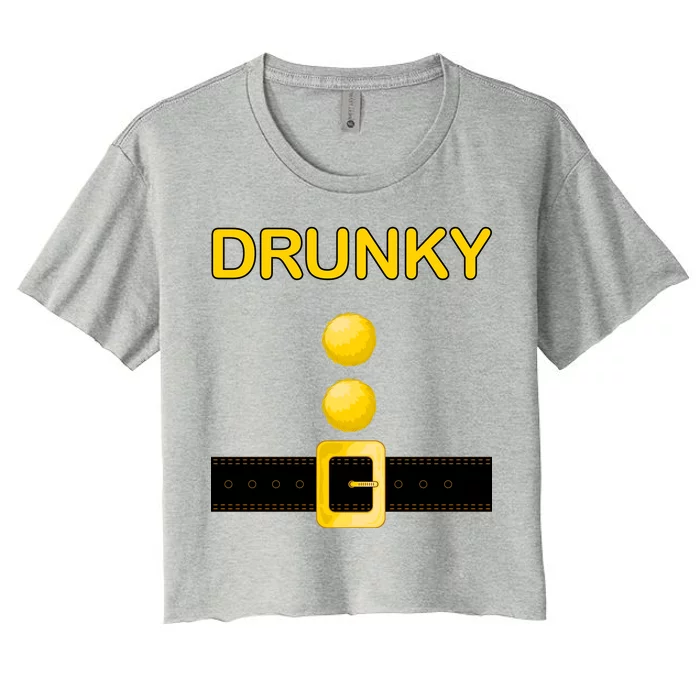 Drunky Dwarf Costume Women's Crop Top Tee