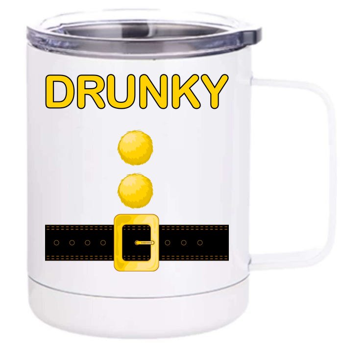 Drunky Dwarf Costume Front & Back 12oz Stainless Steel Tumbler Cup