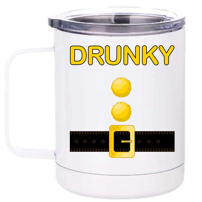 Drunky Dwarf Costume Front & Back 12oz Stainless Steel Tumbler Cup