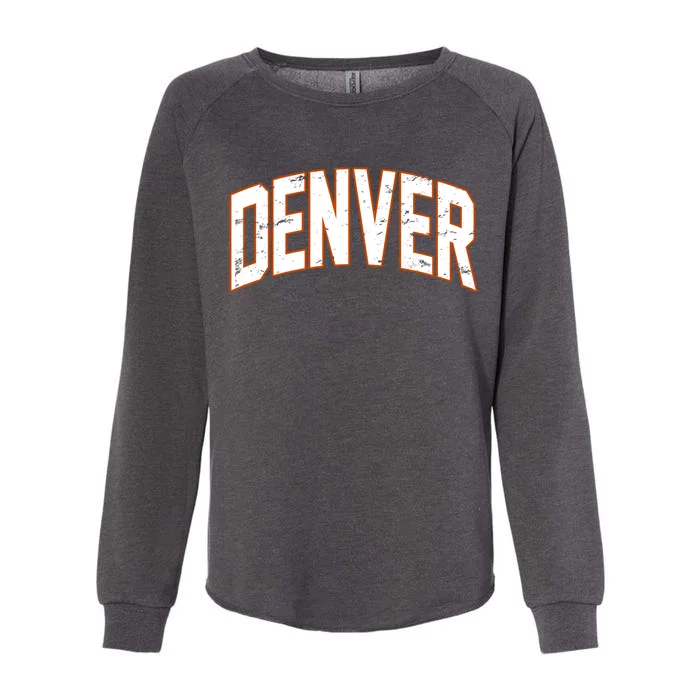 Denver Retro Vintage Womens California Wash Sweatshirt