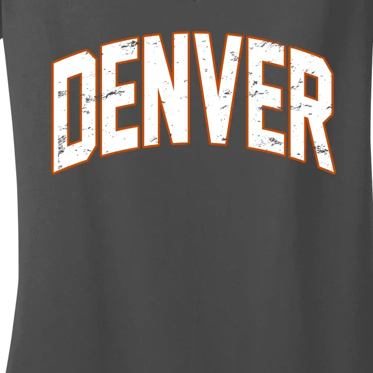 Denver Retro Vintage Women's V-Neck T-Shirt