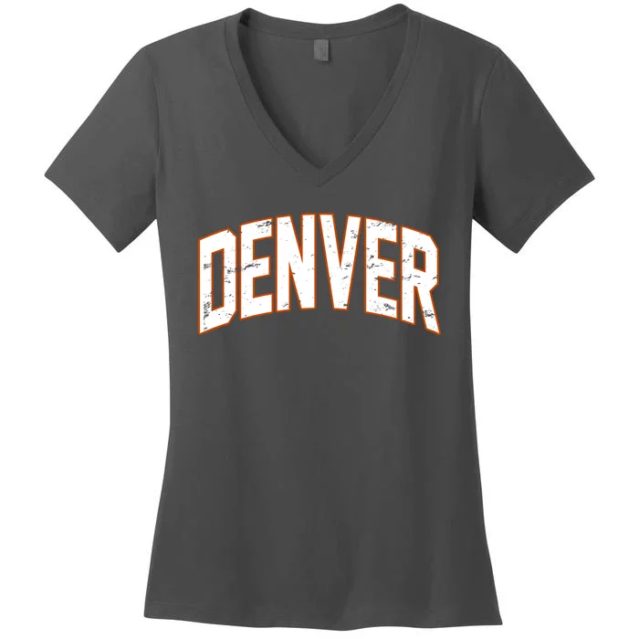 Denver Retro Vintage Women's V-Neck T-Shirt