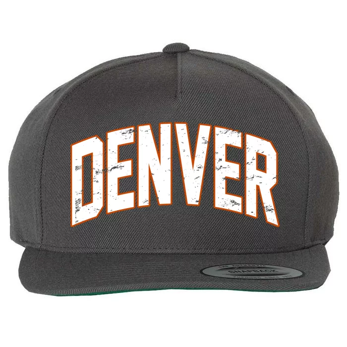 Denver Retro Vintage Wool Snapback Cap