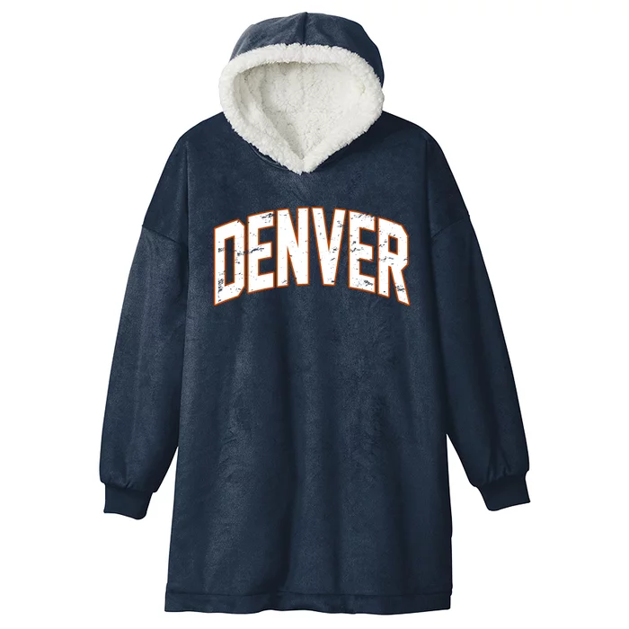 Denver Retro Vintage Hooded Wearable Blanket