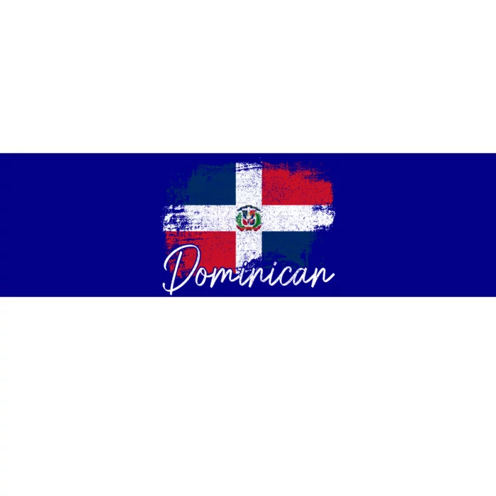 Dominican Republic Vintage Flag Dominican Pride Roots Gift Bumper Sticker