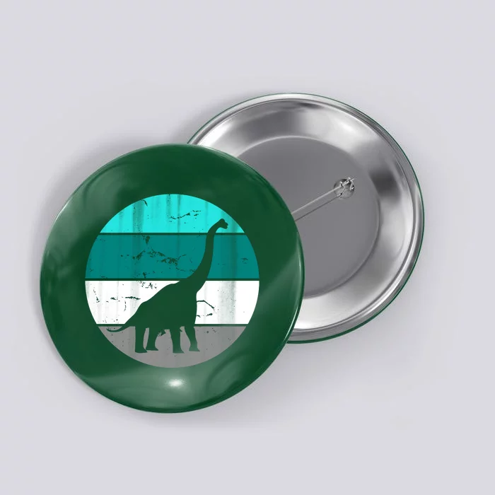 Dino Retro Vintage Brachiosaurus Button