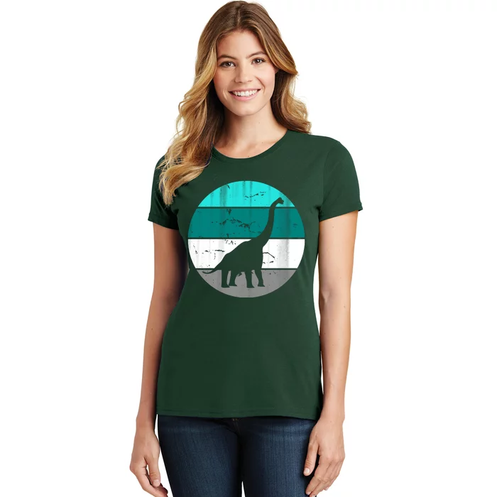 Dino Retro Vintage Brachiosaurus Women's T-Shirt