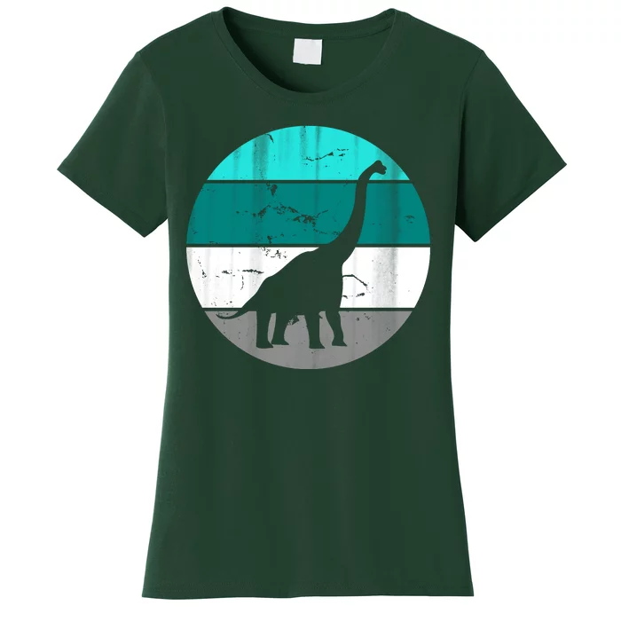 Dino Retro Vintage Brachiosaurus Women's T-Shirt