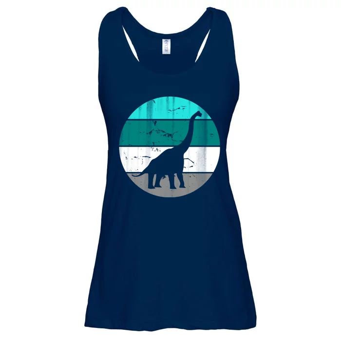 Dino Retro Vintage Brachiosaurus Ladies Essential Flowy Tank