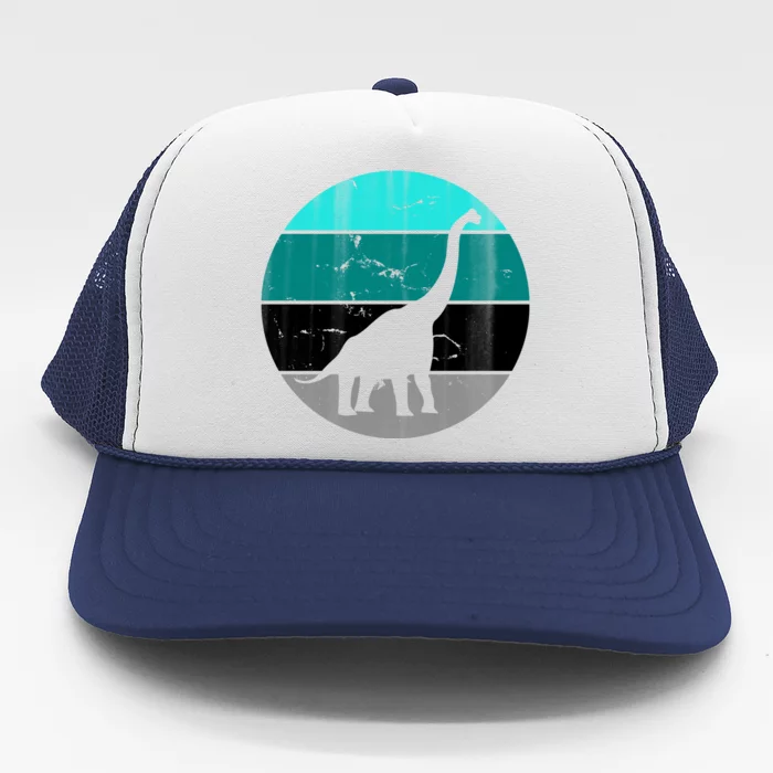 Dino Retro Vintage Brachiosaurus Trucker Hat