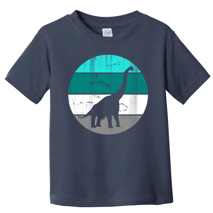 Dino Retro Vintage Brachiosaurus Toddler T-Shirt