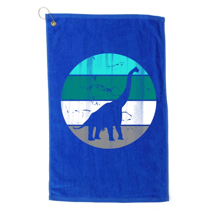 Dino Retro Vintage Brachiosaurus Platinum Collection Golf Towel