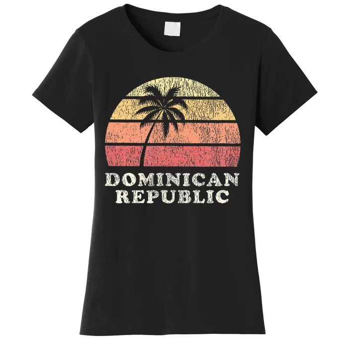 Dominican Republic Vintage 70s Retro Throwback Design Women's T-Shirt