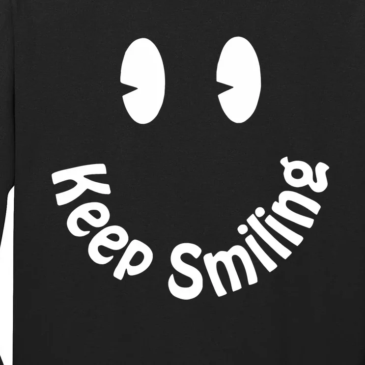 Devon Rodriguez Wearing Keep Smiling Tall Long Sleeve T-Shirt