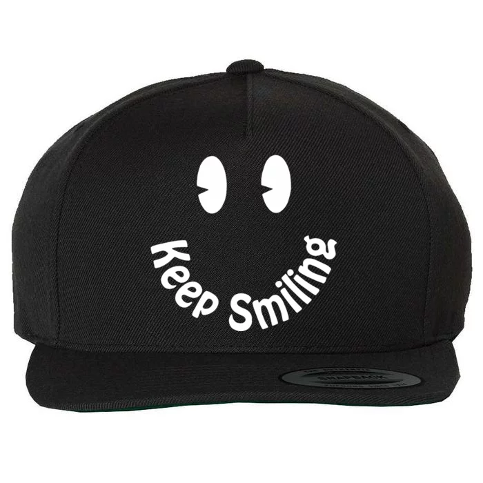 Devon Rodriguez Wearing Keep Smiling Wool Snapback Cap