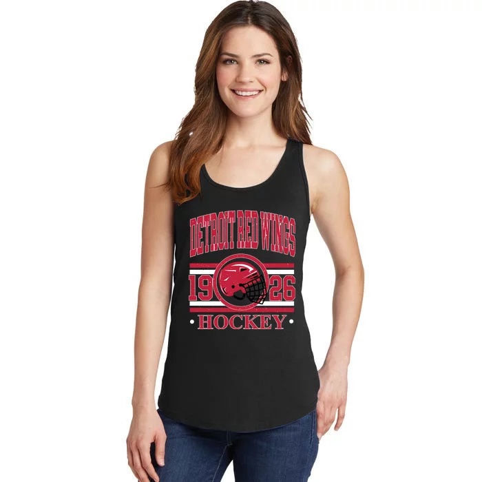 Detroit Red Wing Hockey Team Supporter Ladies Essential Tank