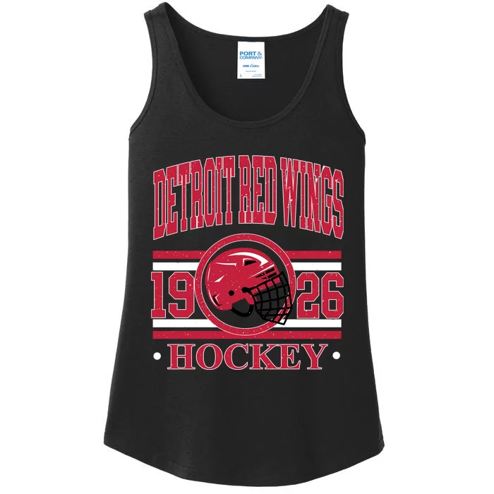 Detroit Red Wing Hockey Team Supporter Ladies Essential Tank