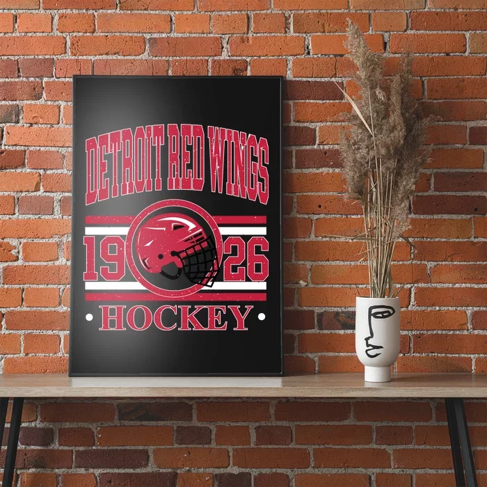 Detroit Red Wing Hockey Team Supporter Poster