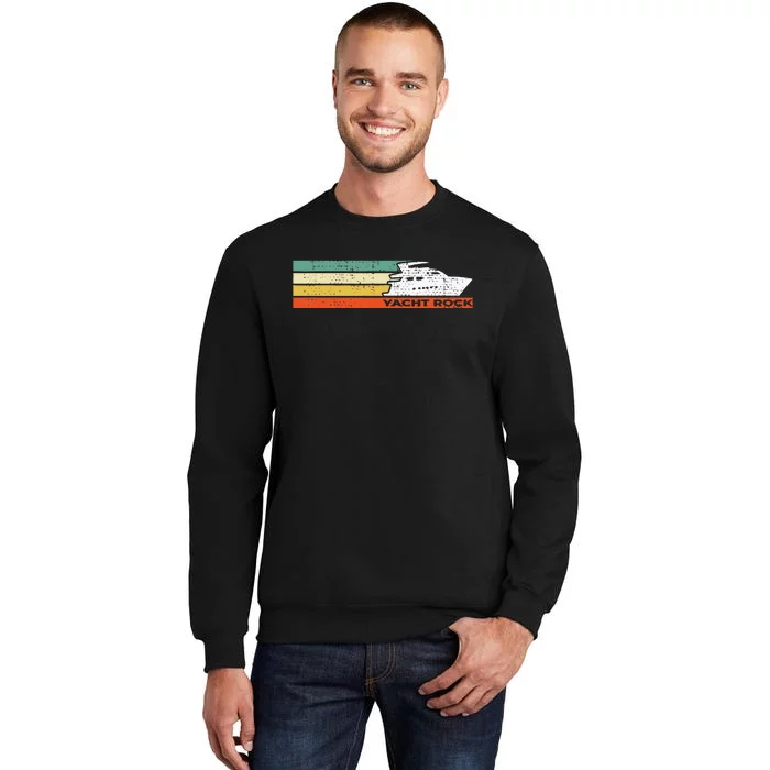 Distressed Retro Yacht Rock Tall Sweatshirt