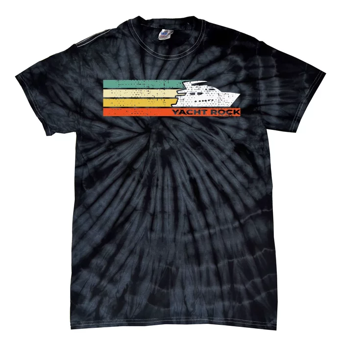 Distressed Retro Yacht Rock Tie-Dye T-Shirt