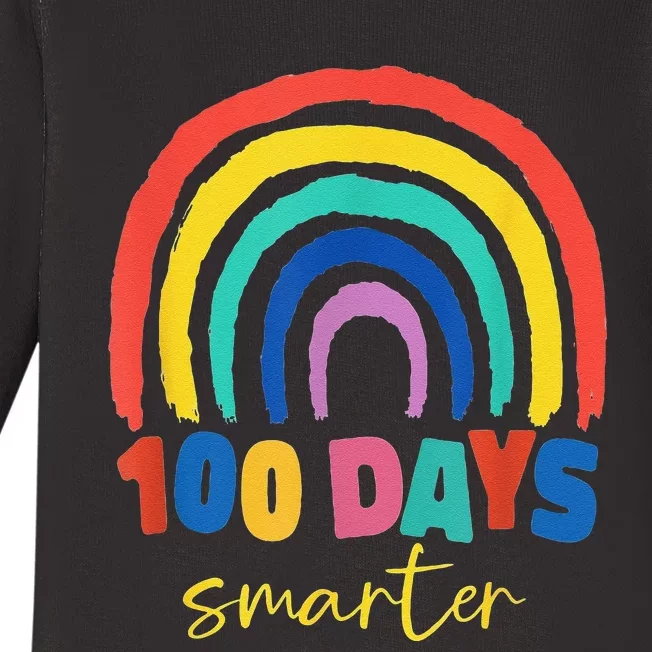 Days Smarter 100th Day 100 Days Smarter Baby Long Sleeve Bodysuit