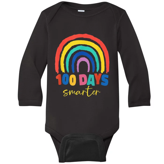 Days Smarter 100th Day 100 Days Smarter Baby Long Sleeve Bodysuit