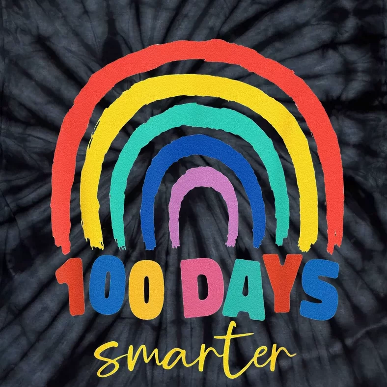 Days Smarter 100th Day 100 Days Smarter Tie-Dye T-Shirt