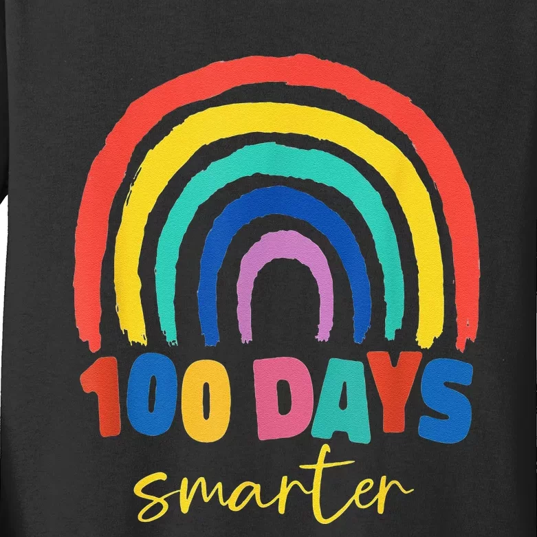 Days Smarter 100th Day 100 Days Smarter Kids Long Sleeve Shirt