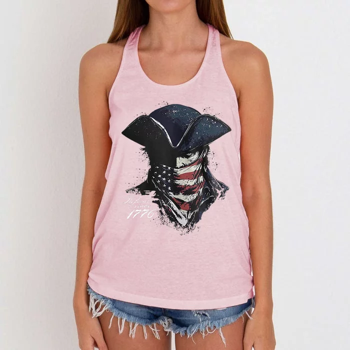 Defiant Since 1776 Women's Knotted Racerback Tank