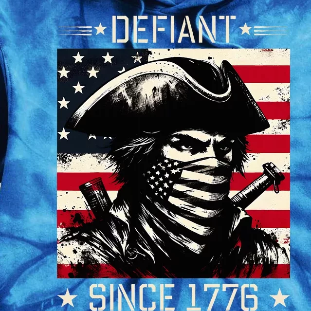 Defiant Since 1776 Veterans Day Tie Dye Hoodie