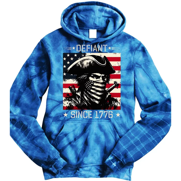 Defiant Since 1776 Veterans Day Tie Dye Hoodie