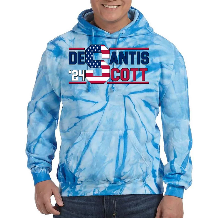 Desantis Scott 2024 Election USA Tie Dye Hoodie